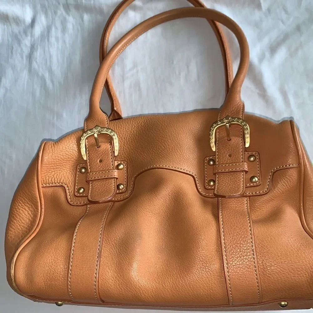 Dooney & Bourke Marchesa cognac pebble leather handbag